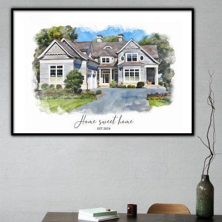 Poster Frame in living room Psd Mockup